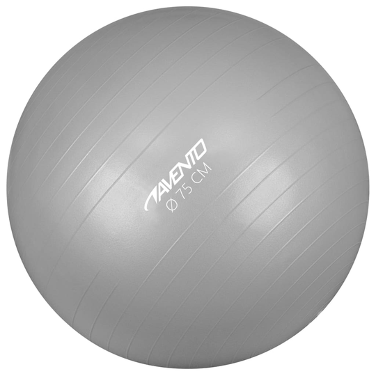 Avento Fitness/jumppapallo halkaisija 75 cm hopea