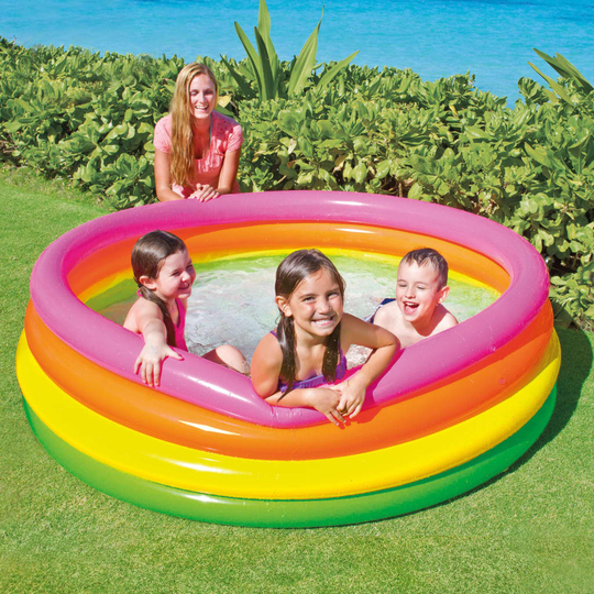 INTEX Sunset täytettävä uima-allas 4-rengasta 168x46 cm