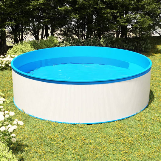 vidaXL Uima-allas 350x90 cm valkoinen