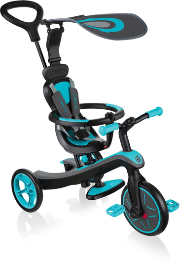 Globber Explorer Trike 4-in-1 Kolmipyörä, Turkoosi