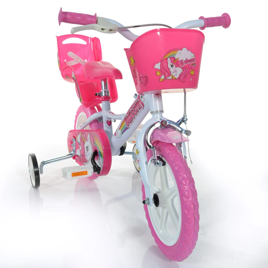 Dino Bikes Lasten polkupyörä Unicorn pinkki 12"