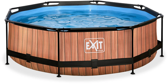 EXIT Wood Uima-Allas + Suodatinpumppu 300x76 cm, Ruskea