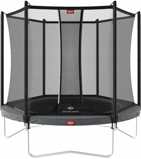BERG Favorit Regular 330 cm Trampoliini, Harmaa + Comfort Turvaverkko