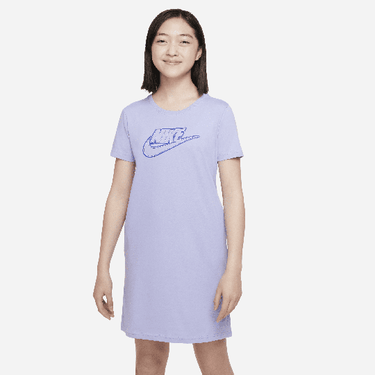 Nike Sportswear Older Kids' (Girls') T-Shirt Dress - Purple