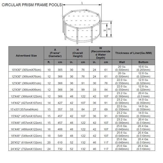 Pool Prism Frame 4.485L 305x76 Intex uima-altaat ja uimalaitt