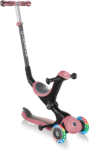 Globber Go Up Deluxe 3-in-1 Potkulauta, Vaaleanpunainen
