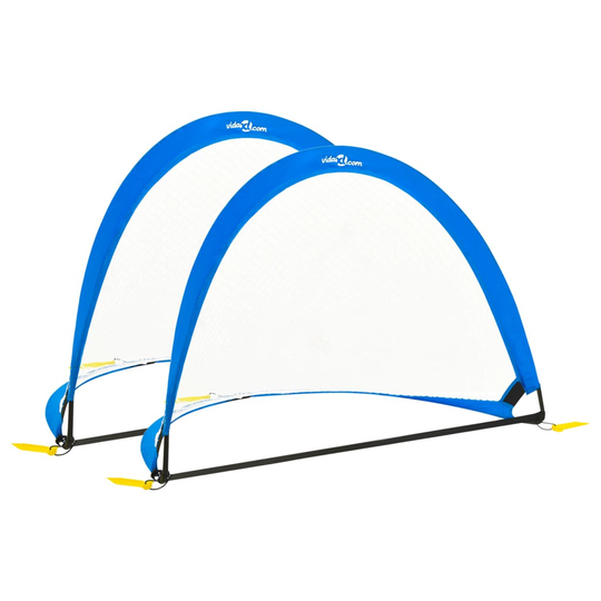 vidaXL Lasten jalkapallomaali 2 kpl säilytyspussi 119x82x84,5 cm