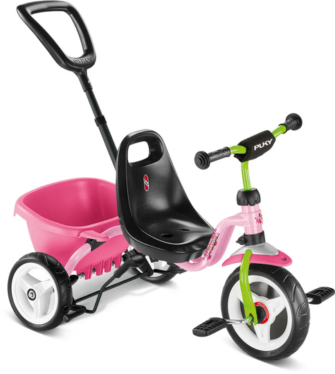 Puky Ceety Kolmipyörä Peräkärryllä, Pinkki/Vihreä