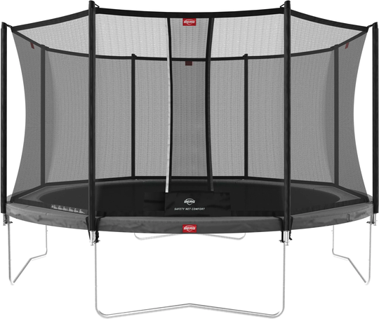 BERG Favorit Regular Trampoliini 430 + Comfort Turvaverkko, Harmaa