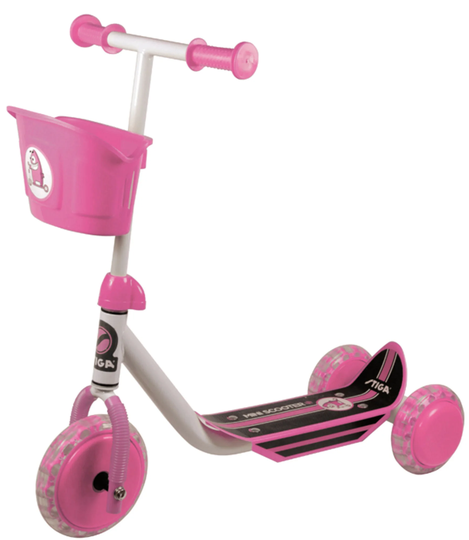 STIGA Mini Kid 3W Potkulauta, Vaaleanpunainen