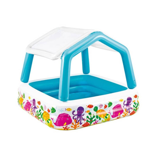 INTEX Inflatable Sunshade uima-allas aurinkosuojalla 157x157x122 cm