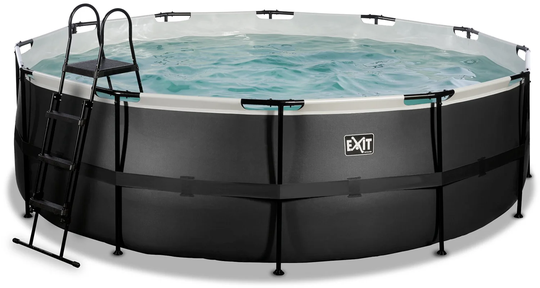 EXIT Black Leather Uima-Allas + Hiekkasuodatin 450x122, Black
