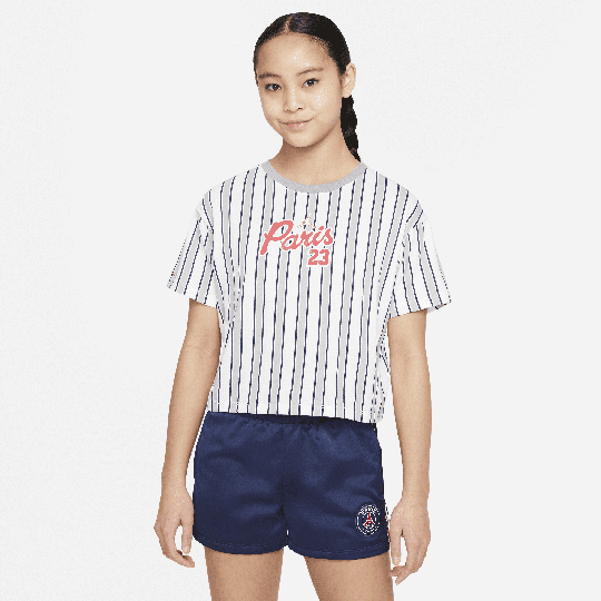 Paris Saint-Germain Older Kids' (Girls) T-Shirt - White