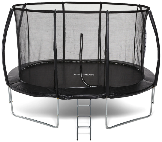 Pinepeak Ovaali Trampoliini + Turvaverkko 396x274 cm