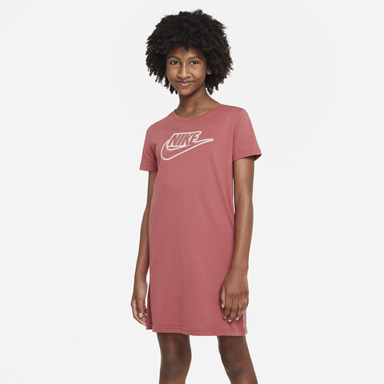 Nike Sportswear Older Kids' (Girls') T-Shirt Dress - Red