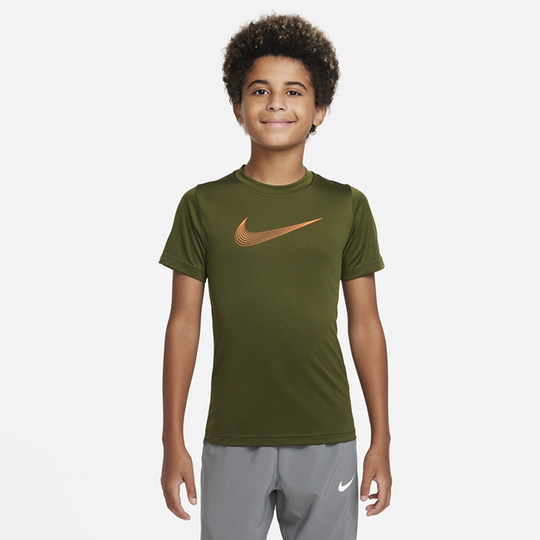 Nike Dri-FIT Older Kids' (Boys') Short-Sleeve Training Top - Green