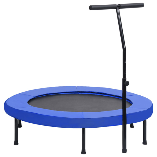 vidaXL Fitness trampoliini kahvalla ja turvatyynyllä 122 cm
