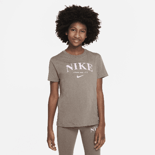 Nike Sportswear Trend Older Kids' (Girls') T-Shirt - Grey