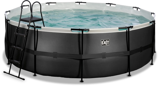 EXIT Black Leather Uima-Allas + Hiekkasuodatin 427x122, Musta