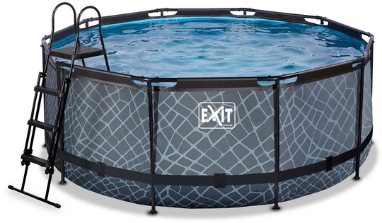EXIT Stone Pool 360x122 cm with Sandfilter pump Uima-allas