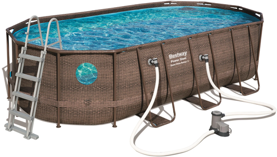 Bestway Power Steel Swim Vista Series Oval Uima-allas + Lisävarusteet 549x274