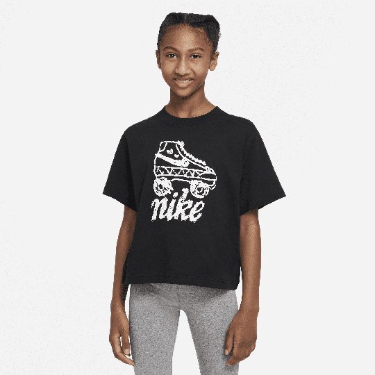 Nike Sportswear Icon Clash Older Kids' (Girls') T-Shirt - Black