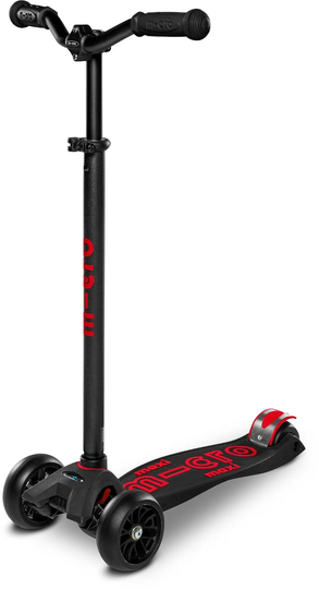 Micro Potkulauta Maxi Deluxe Pro, Black/Red