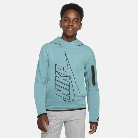 Nike Sportswear Tech Fleece Older Kids' (Boys') Hoodie - Green